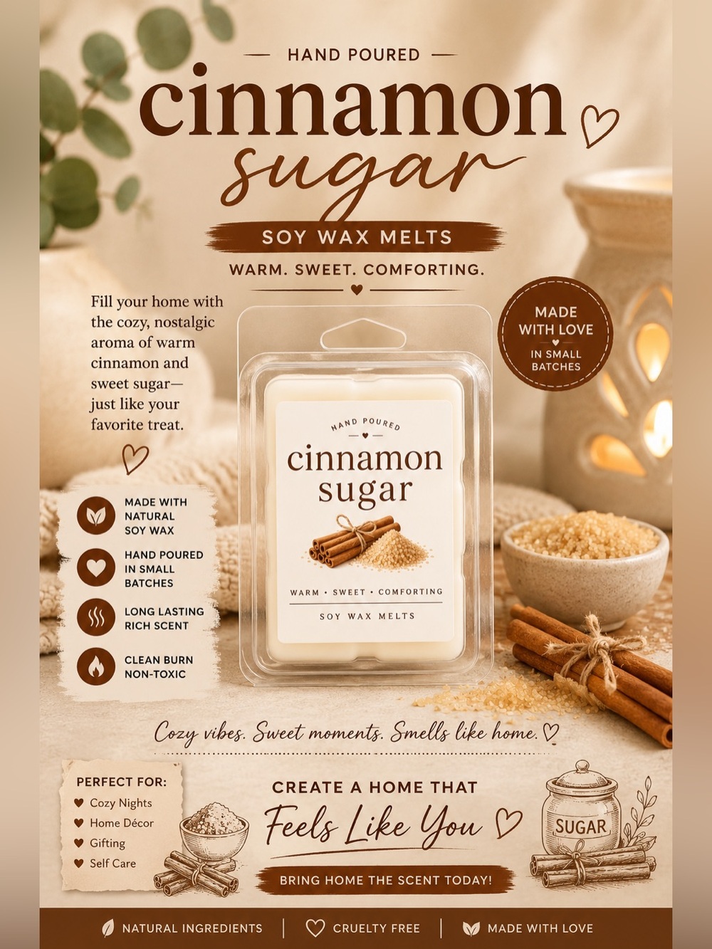 Cinnamon Sugar Wax Melts
